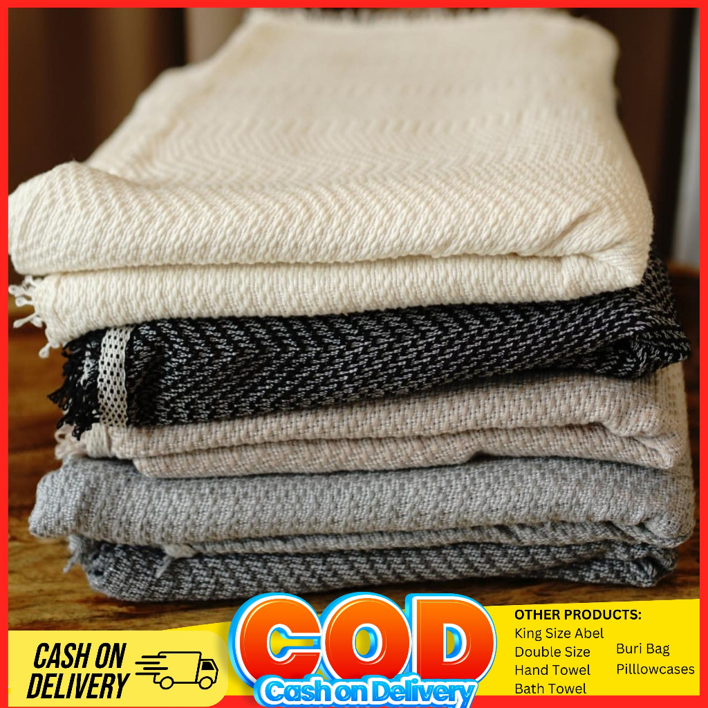 Abel Ilocos Double size blanket, Ilocos blanket, pure cotton, hand