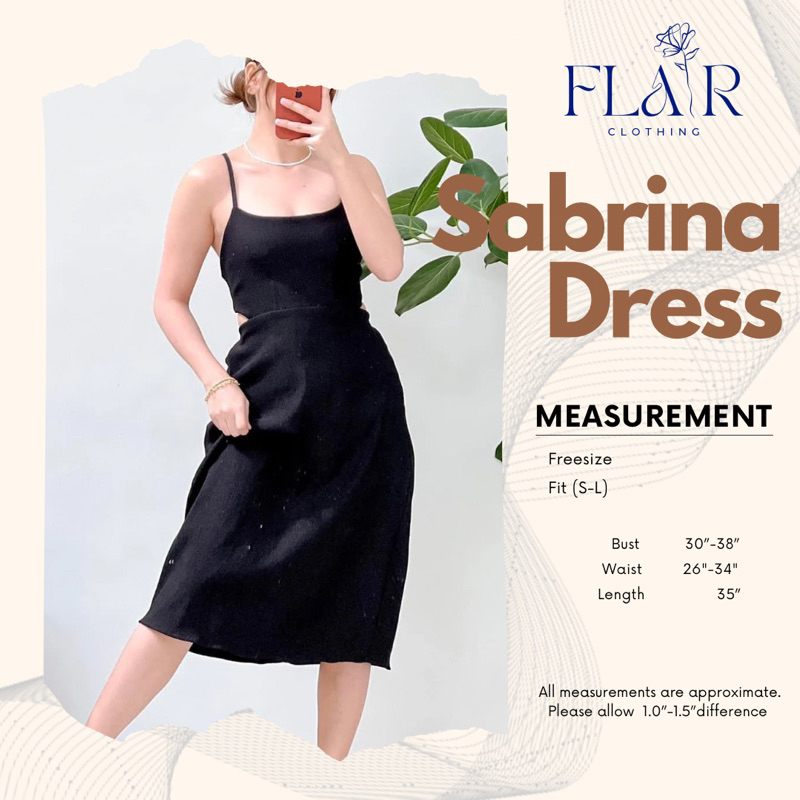 Sabrina Dress — Self Tie Midi Dress Flair Clothing Shopee Philippines