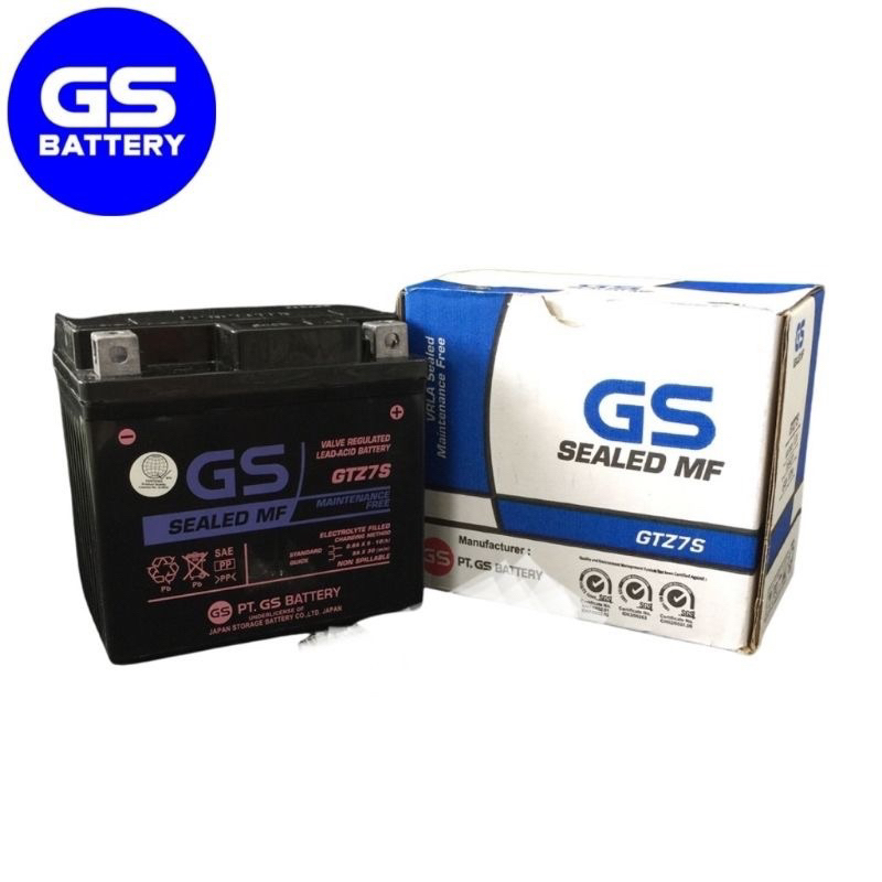 GENUINE GS BATTERY GTZ7S FOR RAIDER 150/FI/CLICK /SYM JET 100/ PCX 150 ...