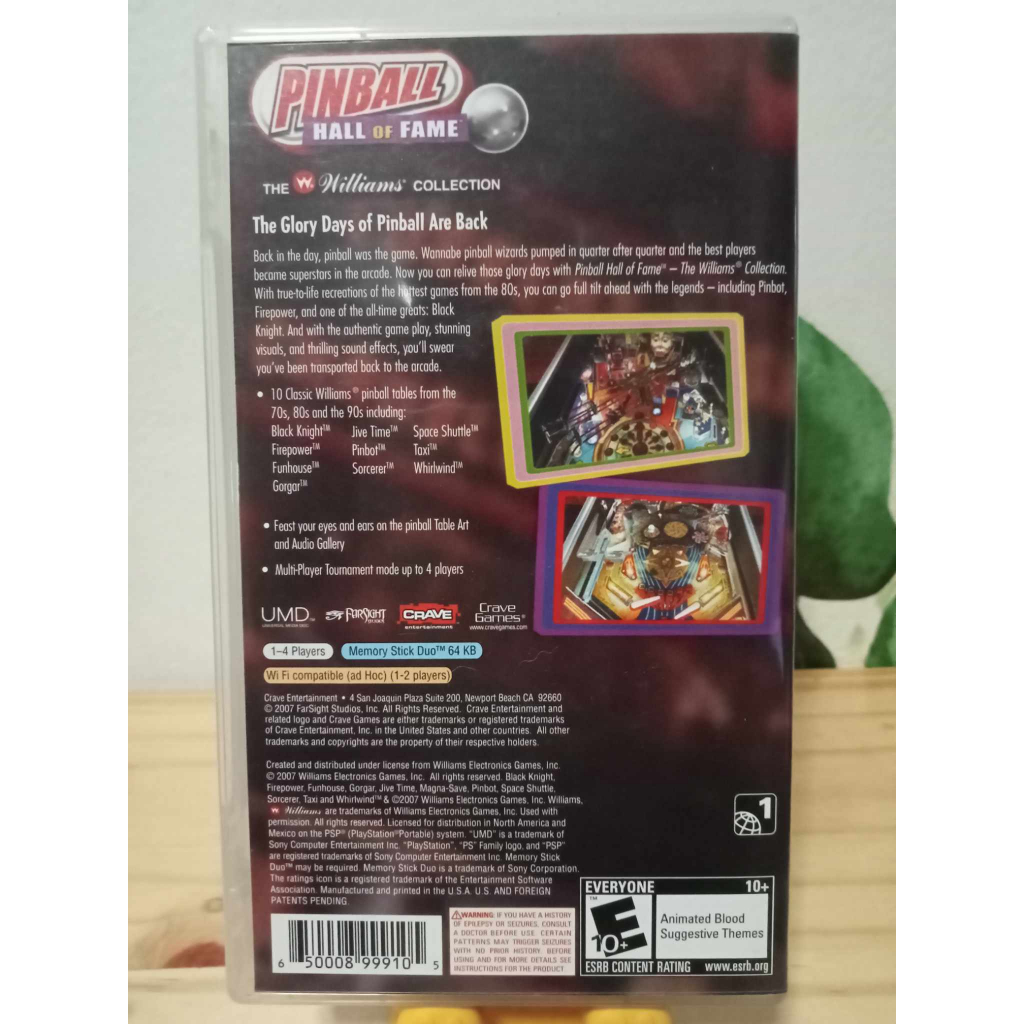 Pinball - Hall of Fame _ The Williams Collection [PSP Game] | Shopee ...