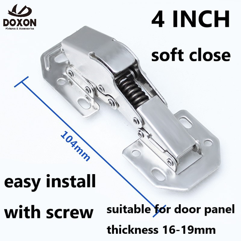 Doxon 2pcs 90 Degree Concealed Cabinet Hinges No-Drilling Hinges ...