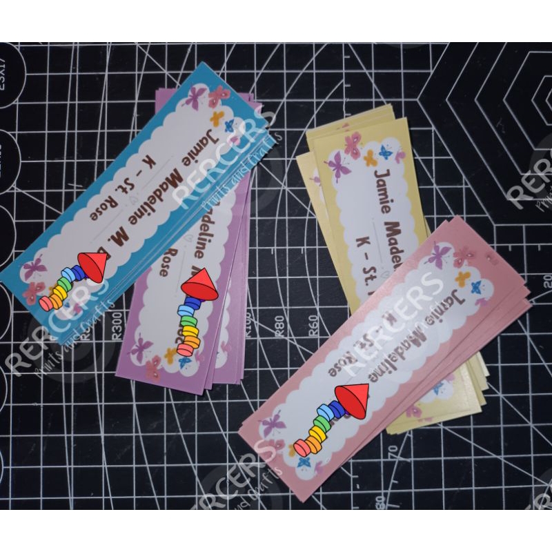 Notebook Sticker Subject sticker Name Sticker | Shopee Philippines