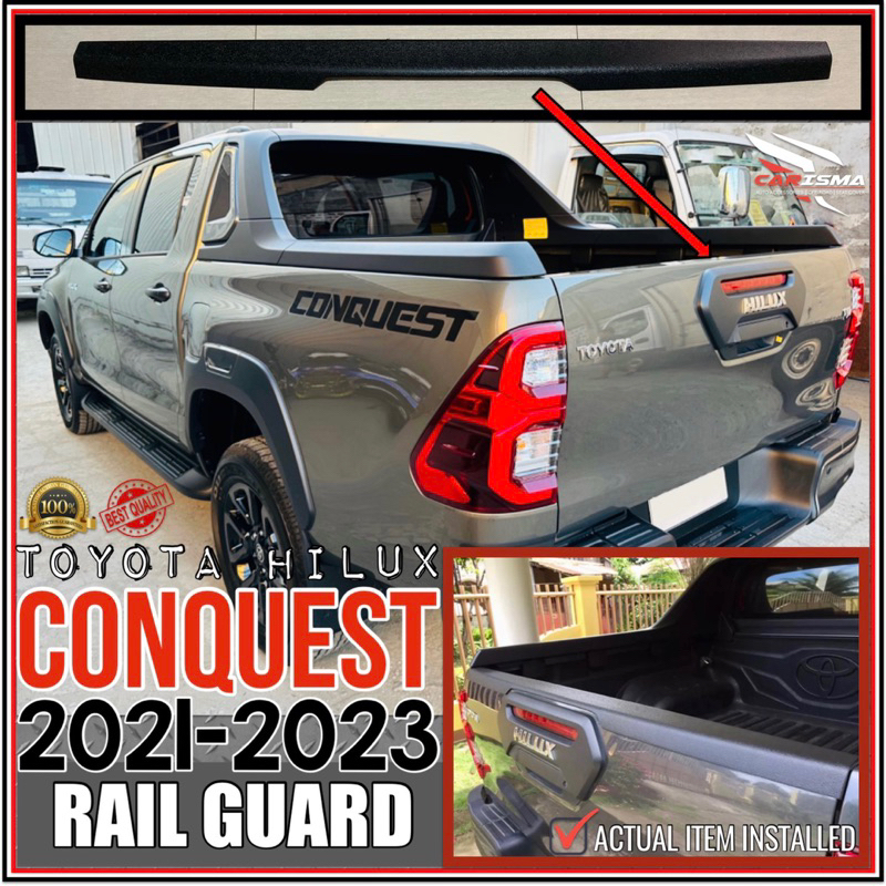 TOYOTA HILUX CONQUEST 2021 2024 ORIGINAL RAIL GUARD 1PC ONLY conquest accessories Shopee Philippines