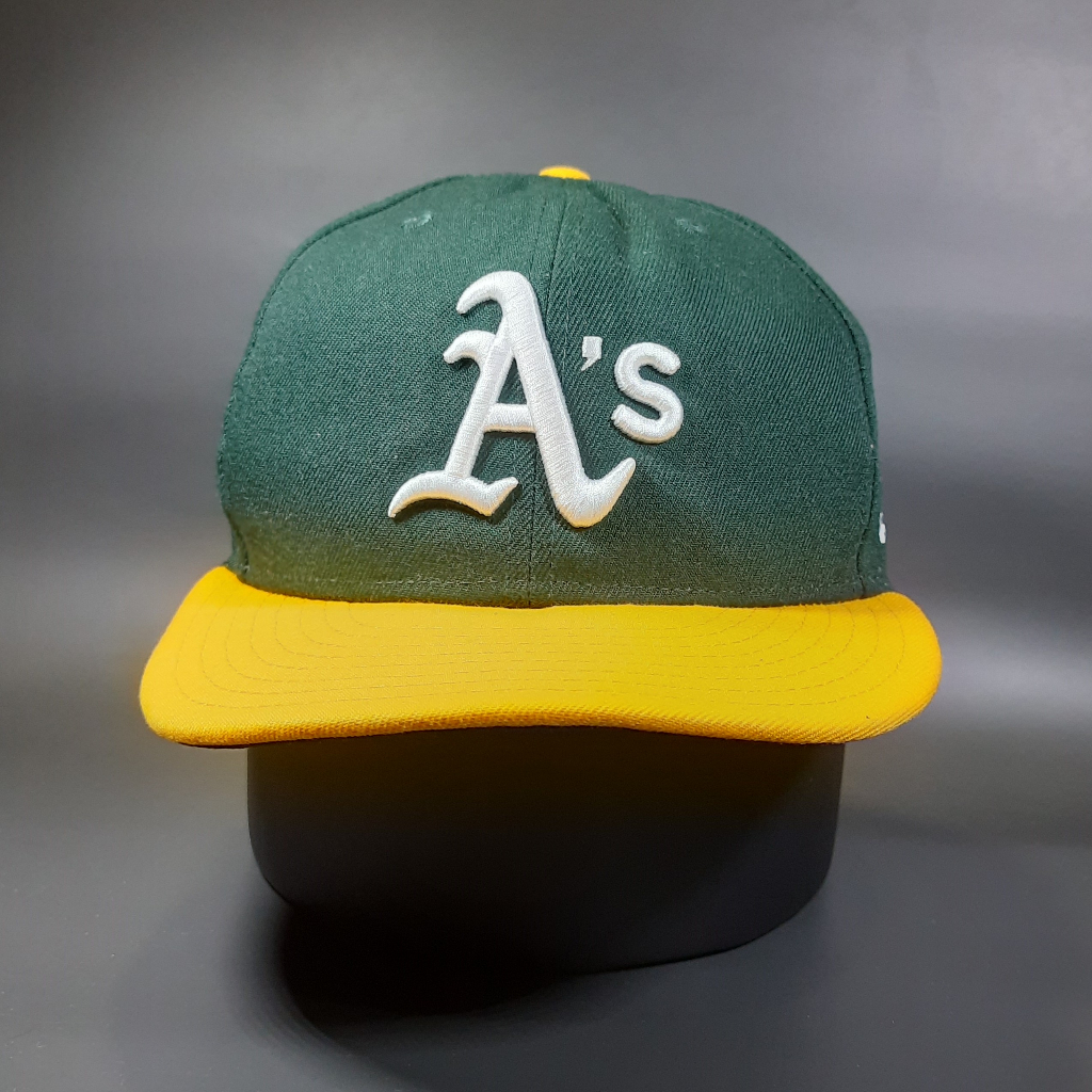 Pre Owned/Authentic NEW ERA Oakland Athletics MLB AC Perf Yellow Green ...