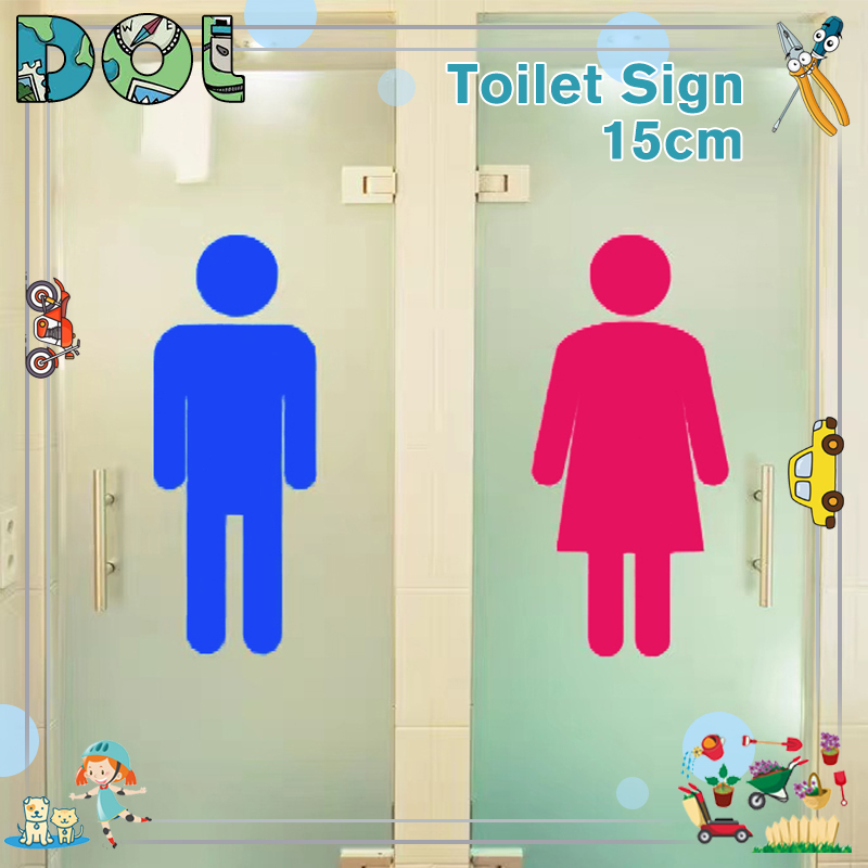 Men'S And Women'S Restroom Public Restroom Instruction Guide Signage 3D ...