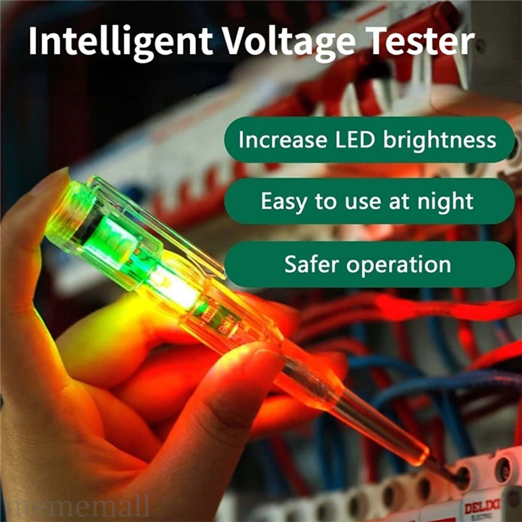 Electric Test Pen Dual Colors LED Light Electrician Special Testing ...