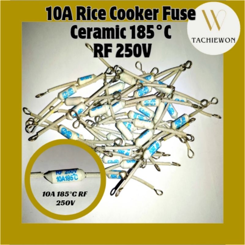 2PCS 10A Rice Cooker Fuse 185°C RF 250V | Shopee Philippines