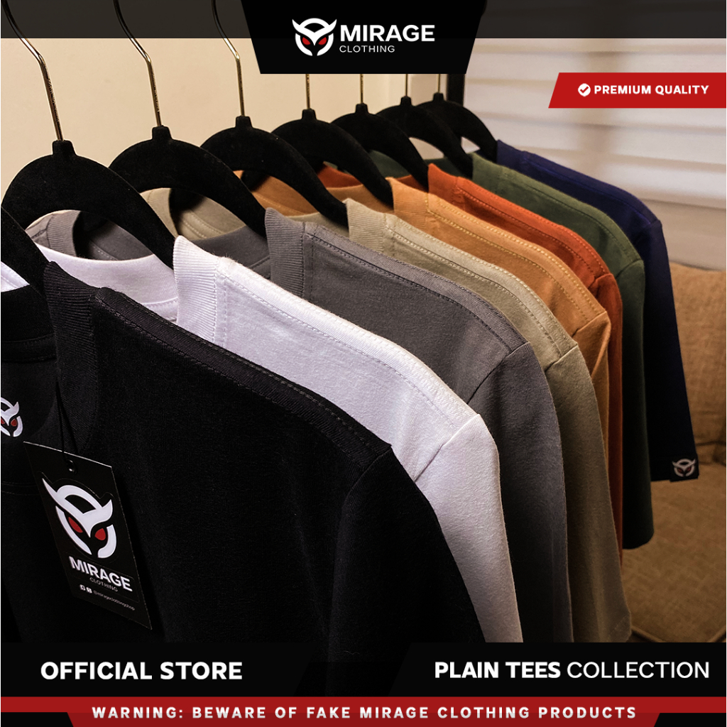 Mirage Clothing - Colored Plain T-Shirts - 100% Premium Cotton - NOT ...