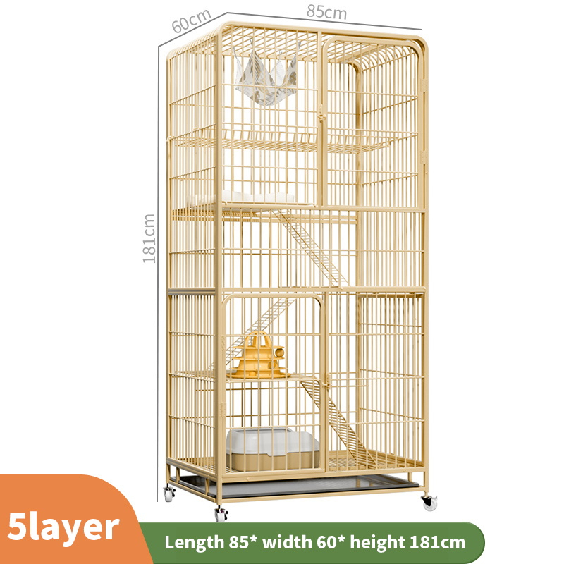 Mobile Cat Cage Large Kulungan Ng Pusa 2 3 4Level Pet Cage Cat House