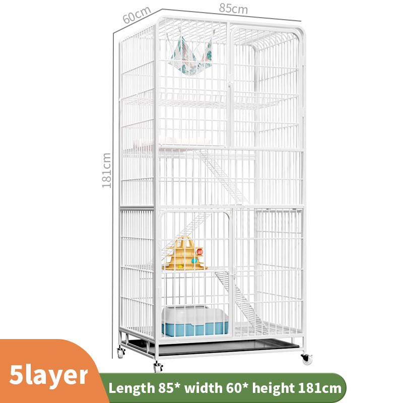 Mobile Cat Cage Large Kulungan Ng Pusa 2 3 4Level Pet Cage Cat House