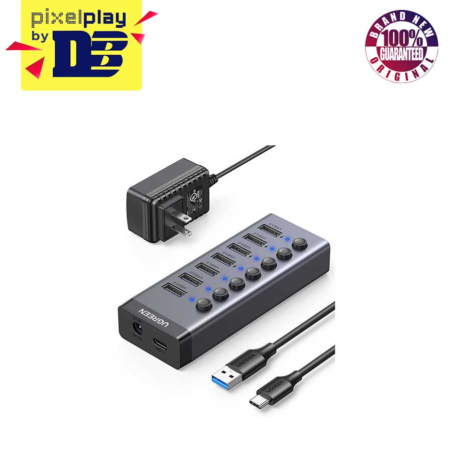UGreen USB 3.0 7-Port Hub (Gray) (CM481/90305) | Shopee Philippines