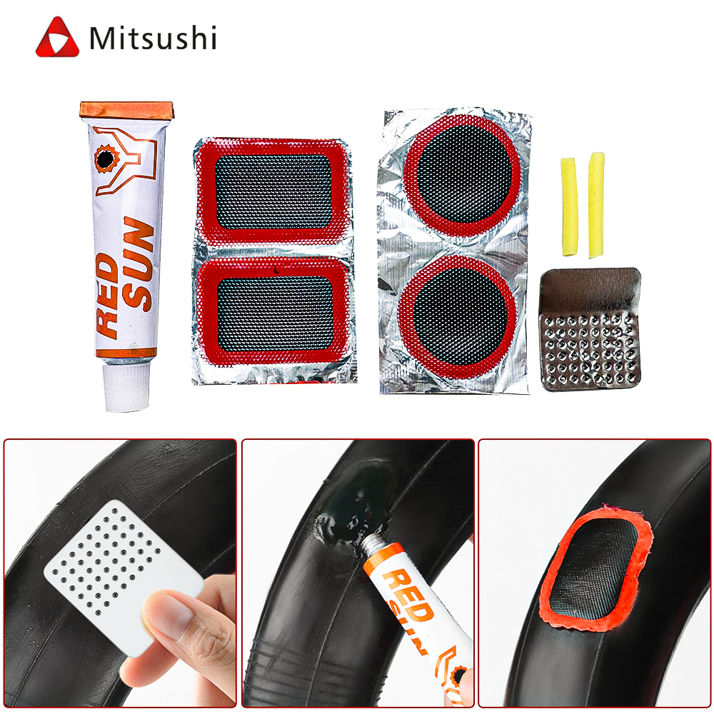 Mitsushi Bicycle Tire Repair Kit Tools Bicycle Tire Set Shopee