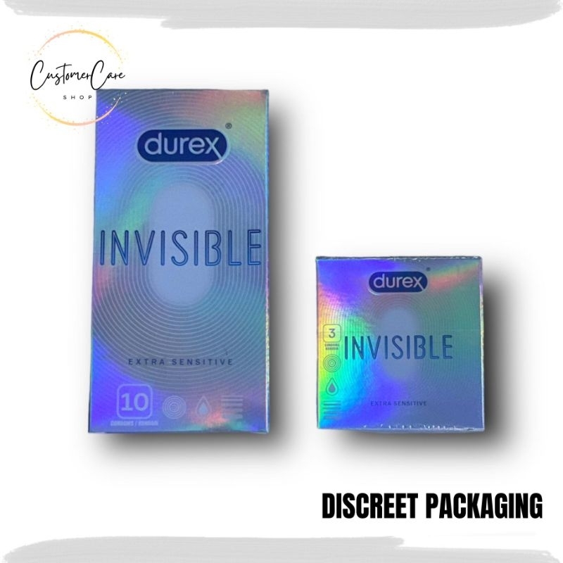 Durex Condom Invisible Extra Sensitive 3 Condoms 10 Condoms Shopee