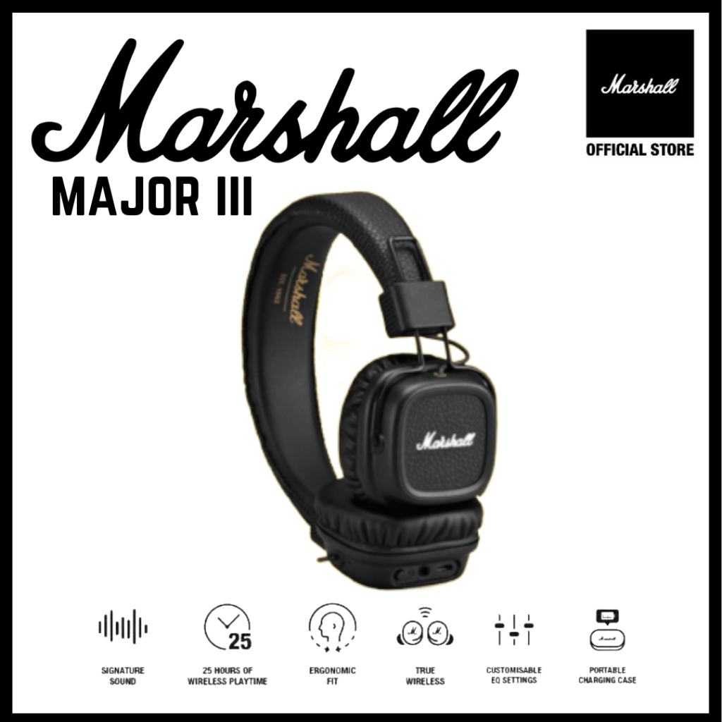 Philippines Marshall Major III 3 Wireless Premium Headphones New Deals