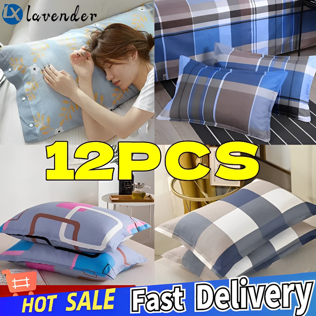 12pcs Punda Sale Cotton Pillow Cover Case Bedding 18x28 Inch On Sale