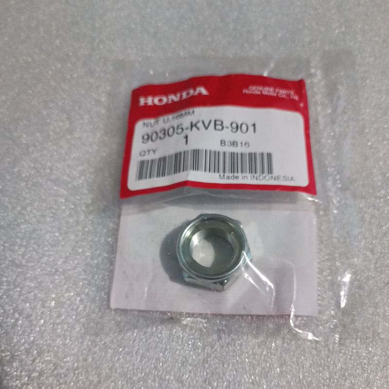 Honda Genuine Rear wheel axle nut/ nut u 16 mm for Click,Beat,ADV