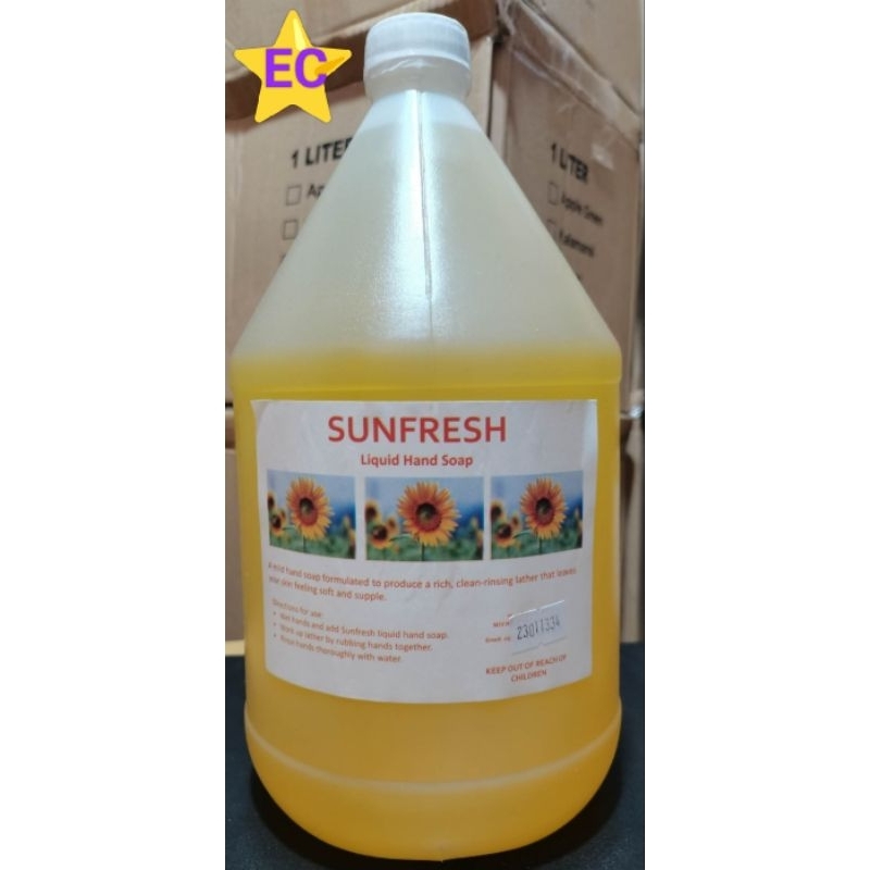 SUNFRESH Liquid Hand Soap, Gallon Shopee Philippines