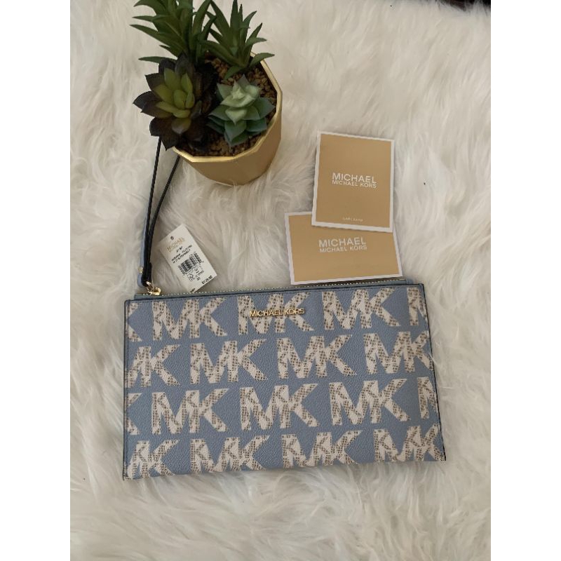 Michael kors lg zip clutch wristlet cheap