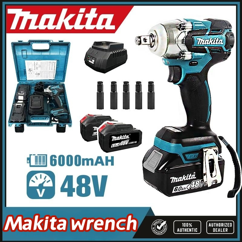 Makita 48V Electric Impact Wrench Cordless (2 Batteries) Original