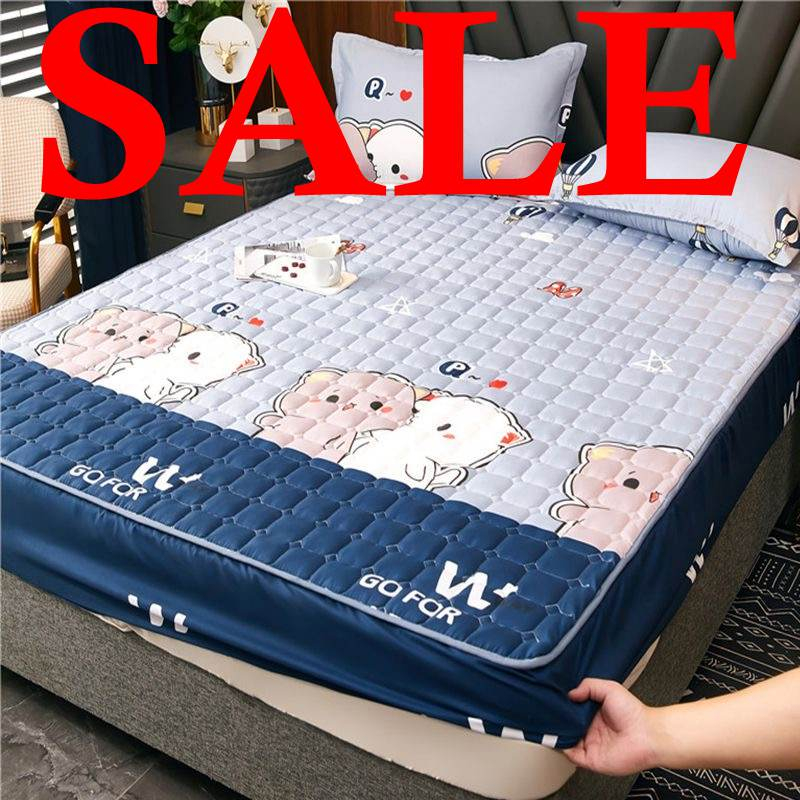 Full Garterized Fitted Sheet Breathable Thickness Mattress Protector