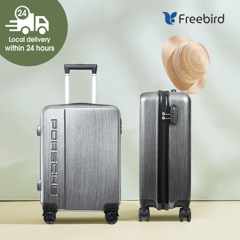 Freebird P0rsche travel suitcase 20 inch imitation carbon steel hand