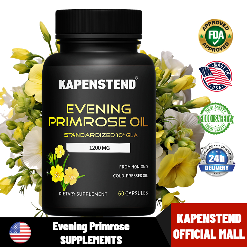 Evening Primrose Oil Capsules Promotes Healthy Skin & Cardiovascular