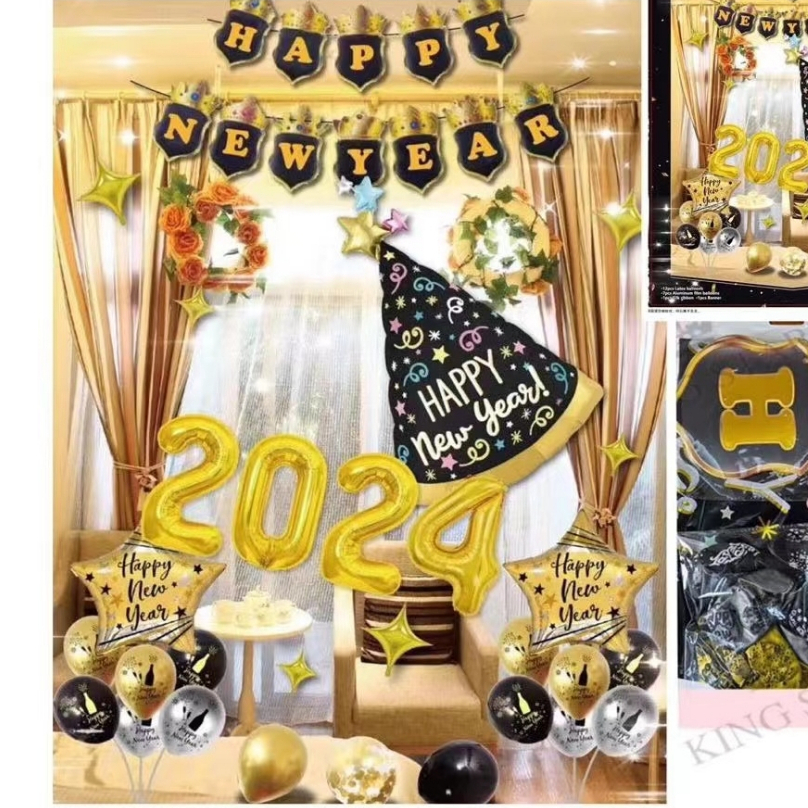 Happy New Year Balloon Set 2024 New Year Party Decoration Shopee   Ph 11134207 7r98o Lkz1jfx73w3k9f