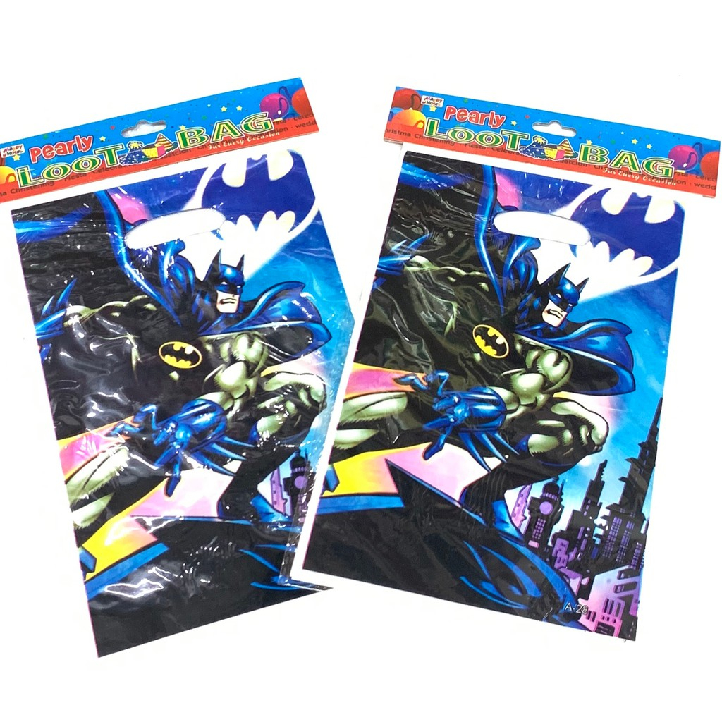 BATMAN LOOT BAGS 10PCS PER PACK | Shopee Philippines
