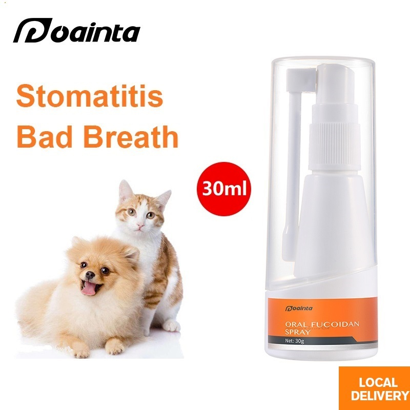 PUAINTA Pet Oral Spray for Dog and Cat Bad Breath Stomatitis Mouth ...