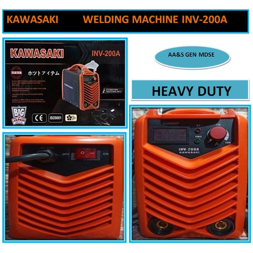 Kawasaki ARC 200A Inverter Type Welding Machine Shopee Philippines