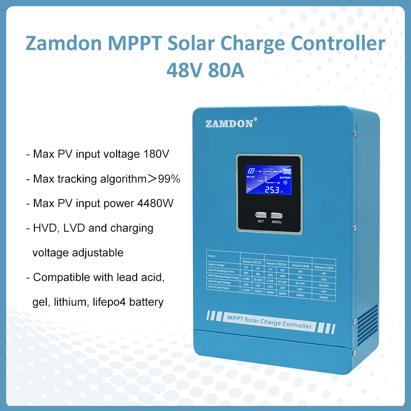 Zamdon MPPT Solar Charge Controller 80A 48V | Shopee Philippines