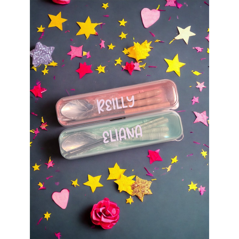 Personalized Spoon and fork set with chopsticks Shopee Philippines