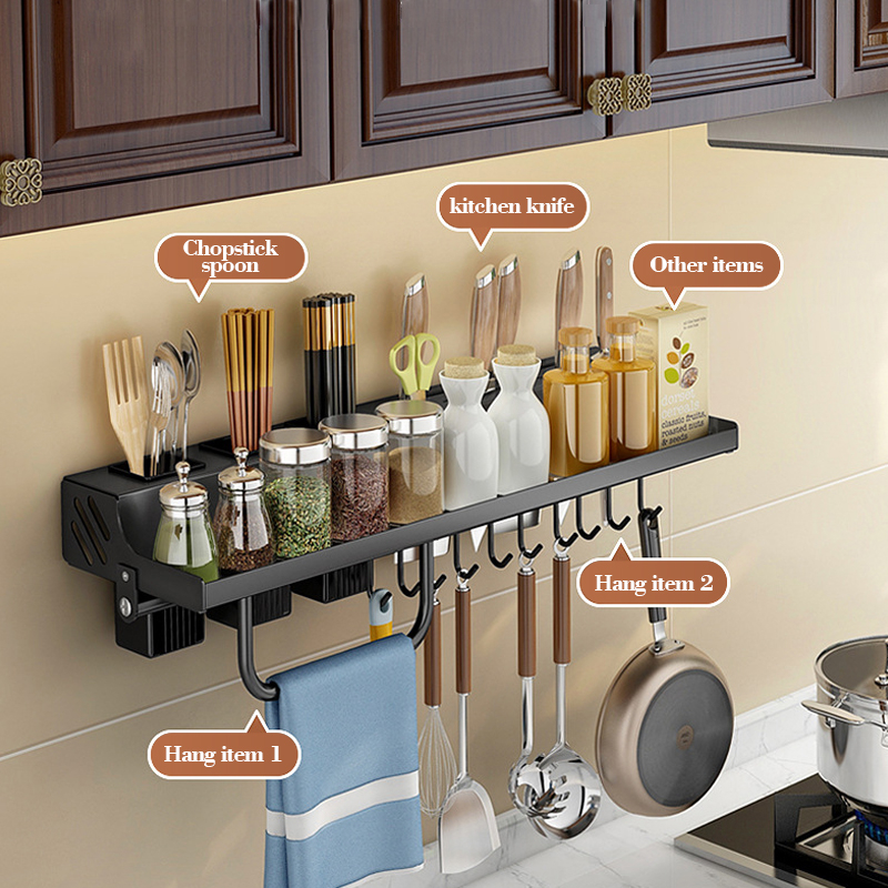 Nipiin Condiments Organizer Utensils Organizer Spice Rack Knife Holder ...