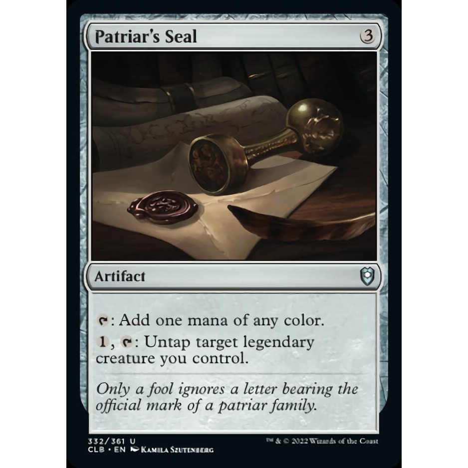 Patriar's Seal - Commander Legends: Battle for Baldur's Gate (CLB ...