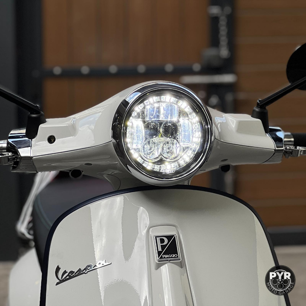 TUN Headlight With Halo For Vespa Primavera | Shopee Philippines