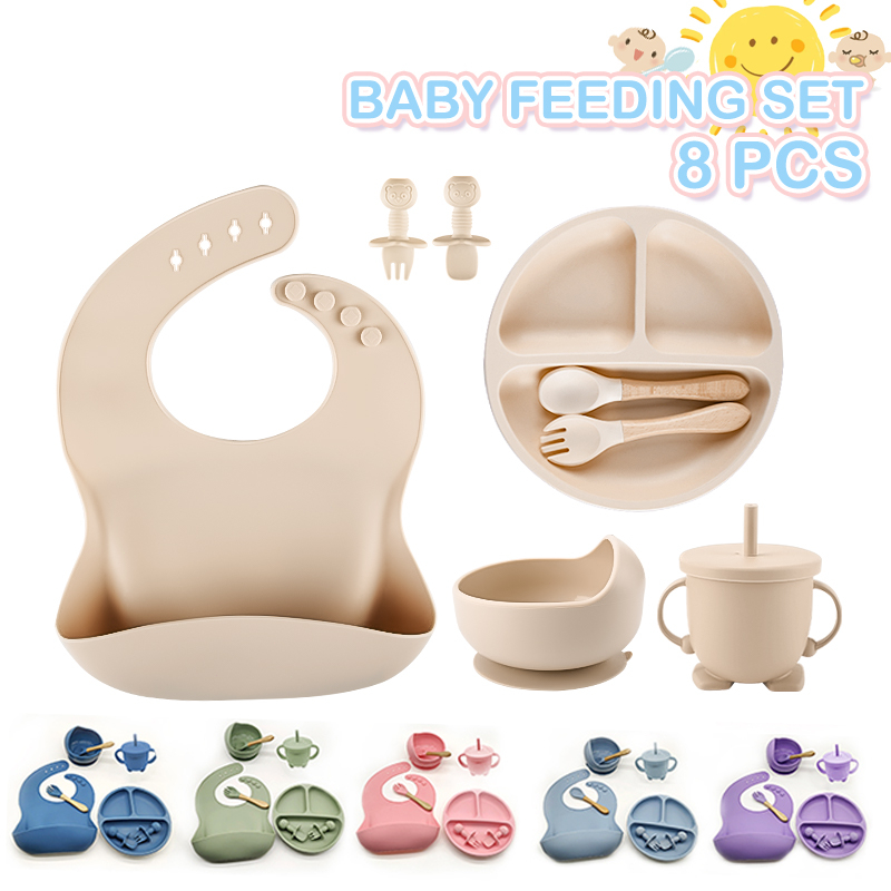 Spoon Plato Bamboo Blw Platos Bebe Bamboo And Silicone Weaning Set