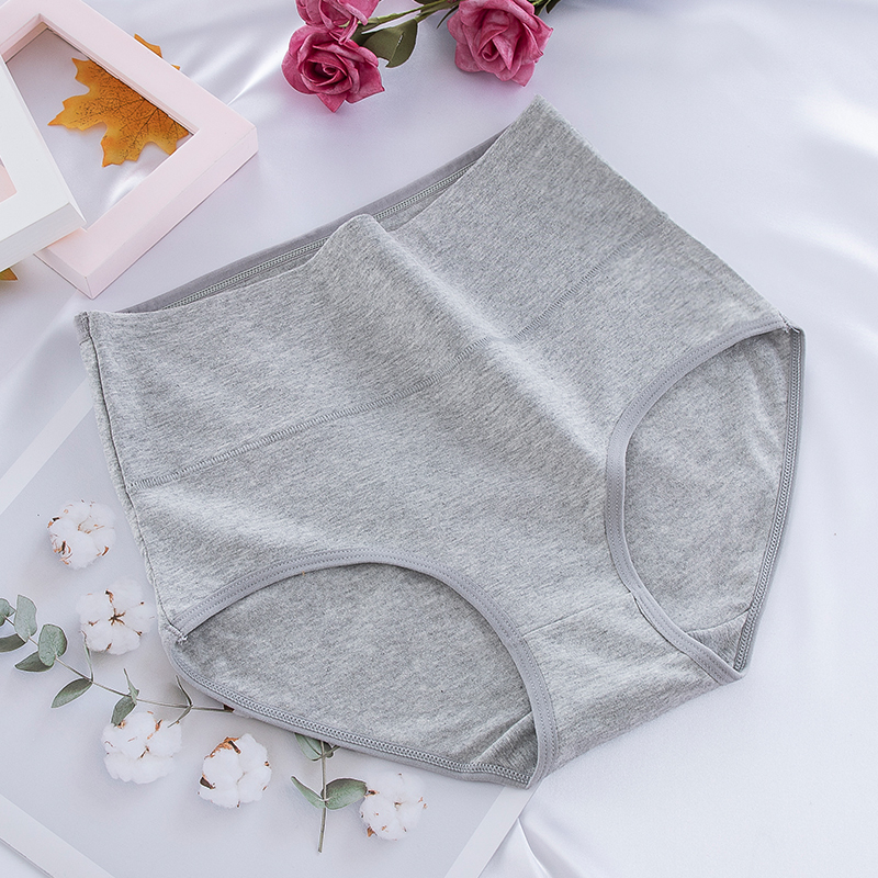 High waist panty for women cotton tummy control undies seamless