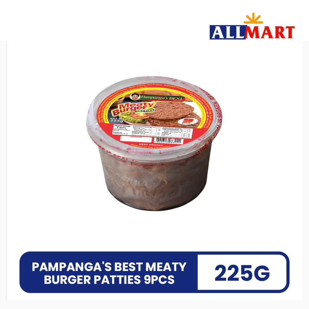 Pampanga's Best Meaty Burger Patties 9pcs 225g Shopee Philippines