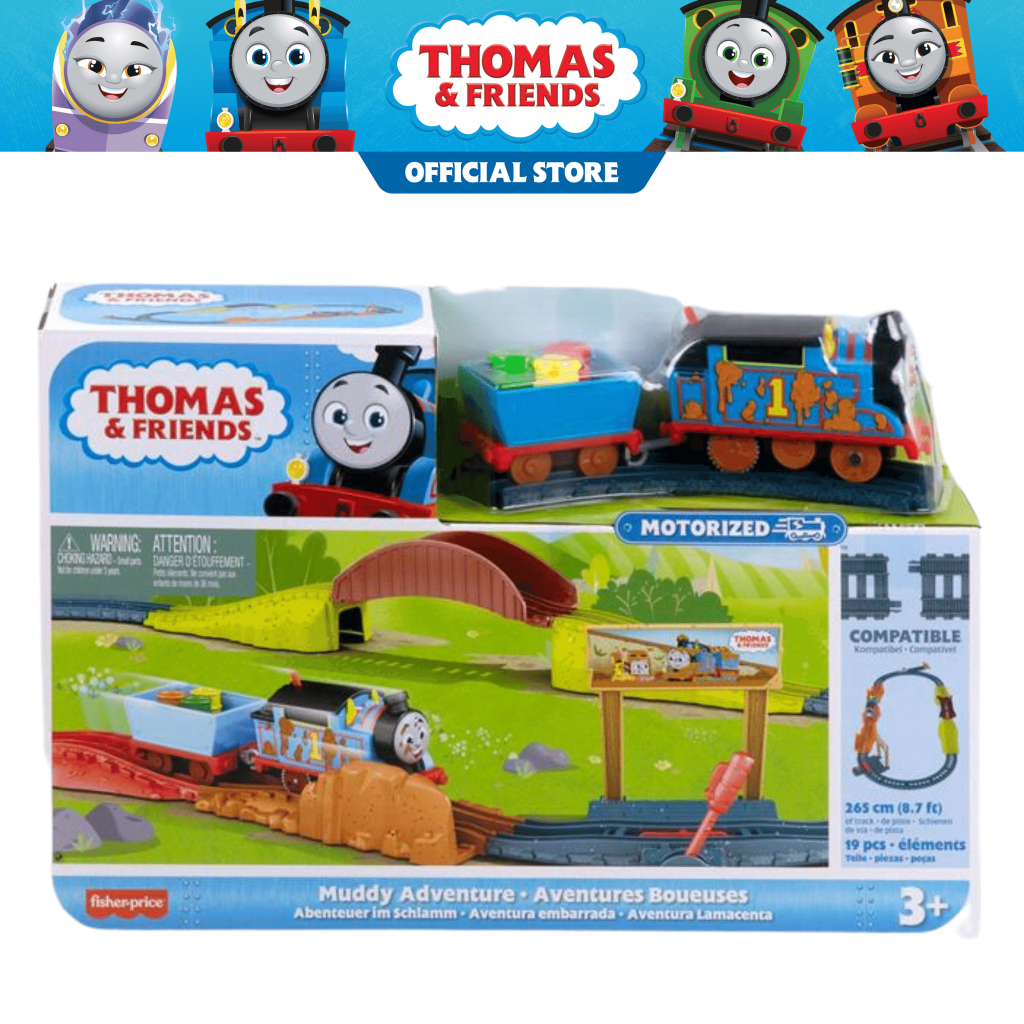 Fisher-Price Thomas & Friends Motorized Muddy Thomas Playset Trackset ...