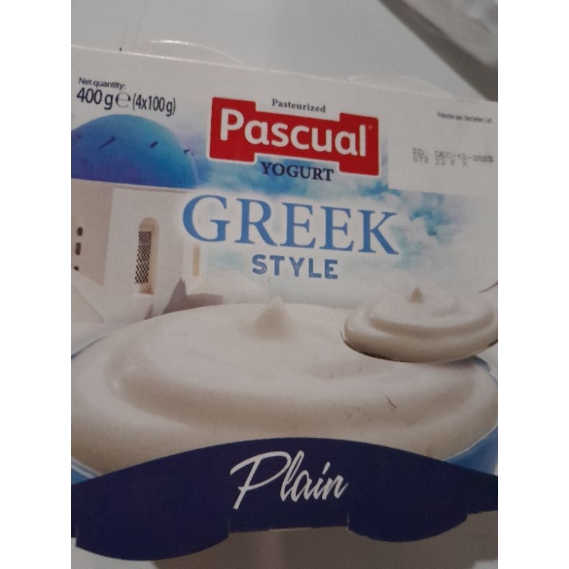 Greek pascual yogurt plain 4s Shopee Philippines