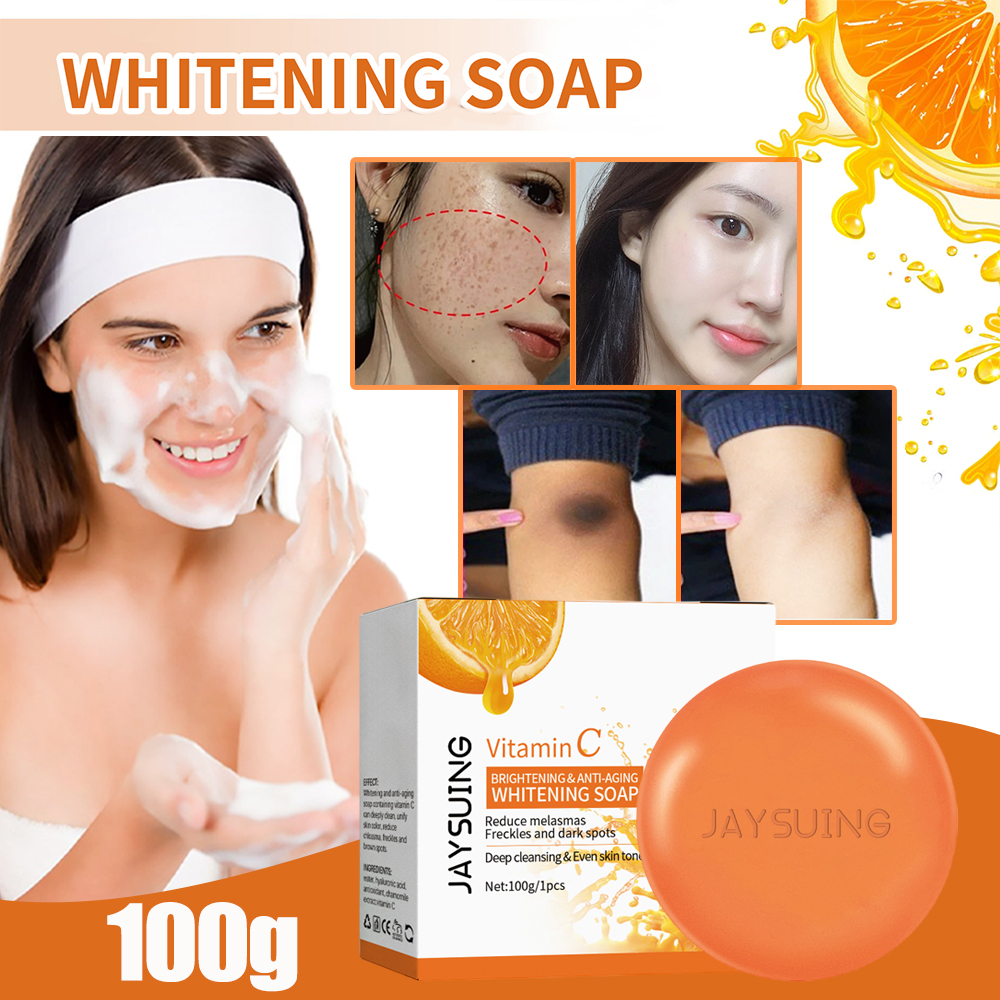 100g Whitening Soap Vitamin C Face PP Whitening Soap Bleaching Beauty