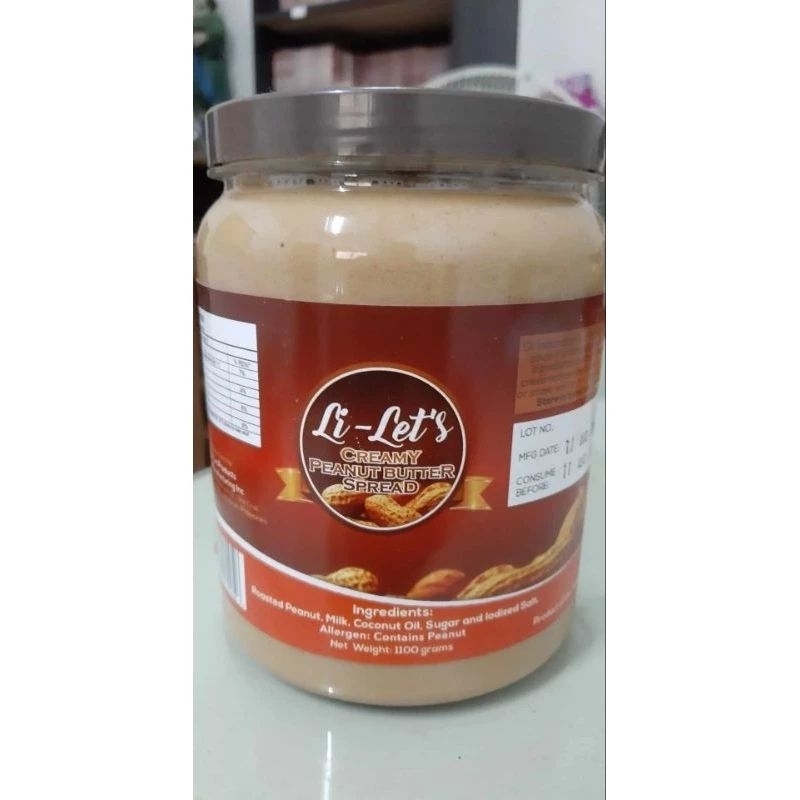 Lilet's creamy peanut butter , Lilets spread various sizes 250g , 580g ...