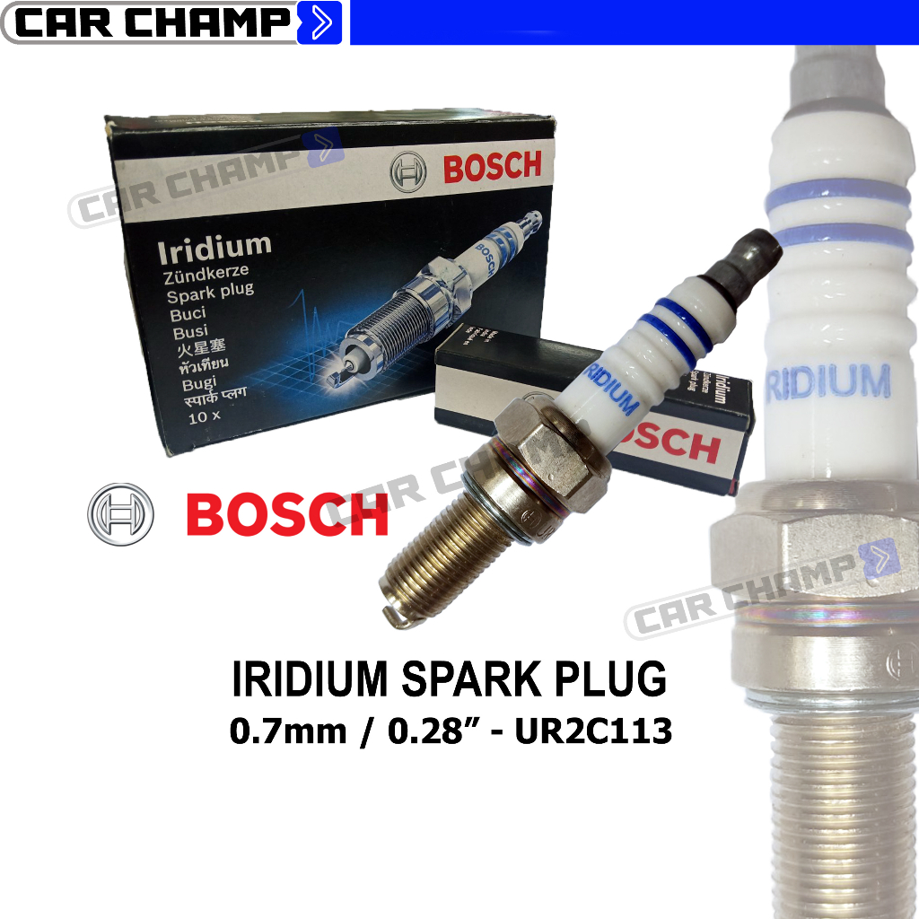Bosch R6 UR2CII30 Iridium Spark Plug for Motorcycle ( Long Thread