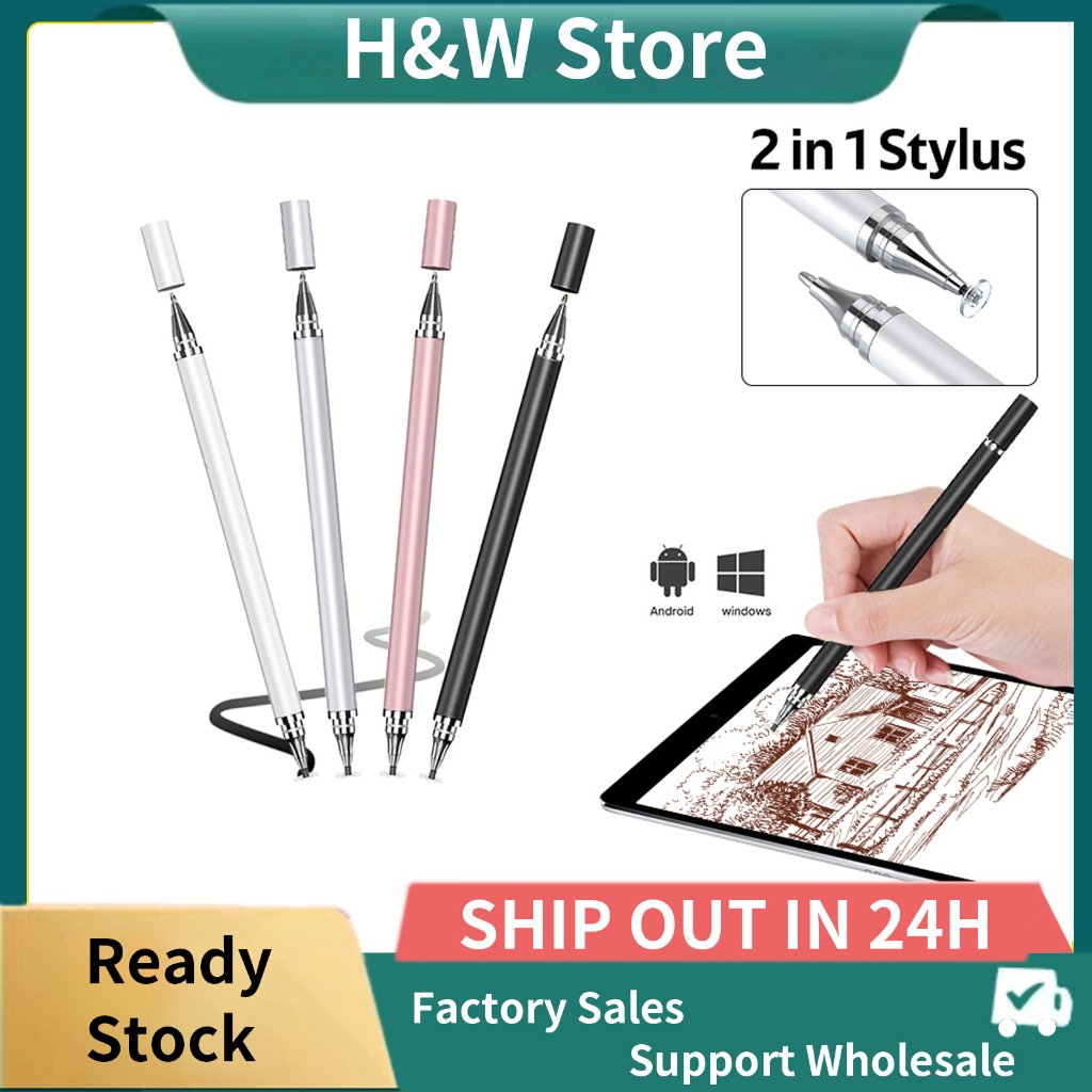 Universal 2 in 1 Stylus Pen Drawing Tablet Capacitive Touch Screen
