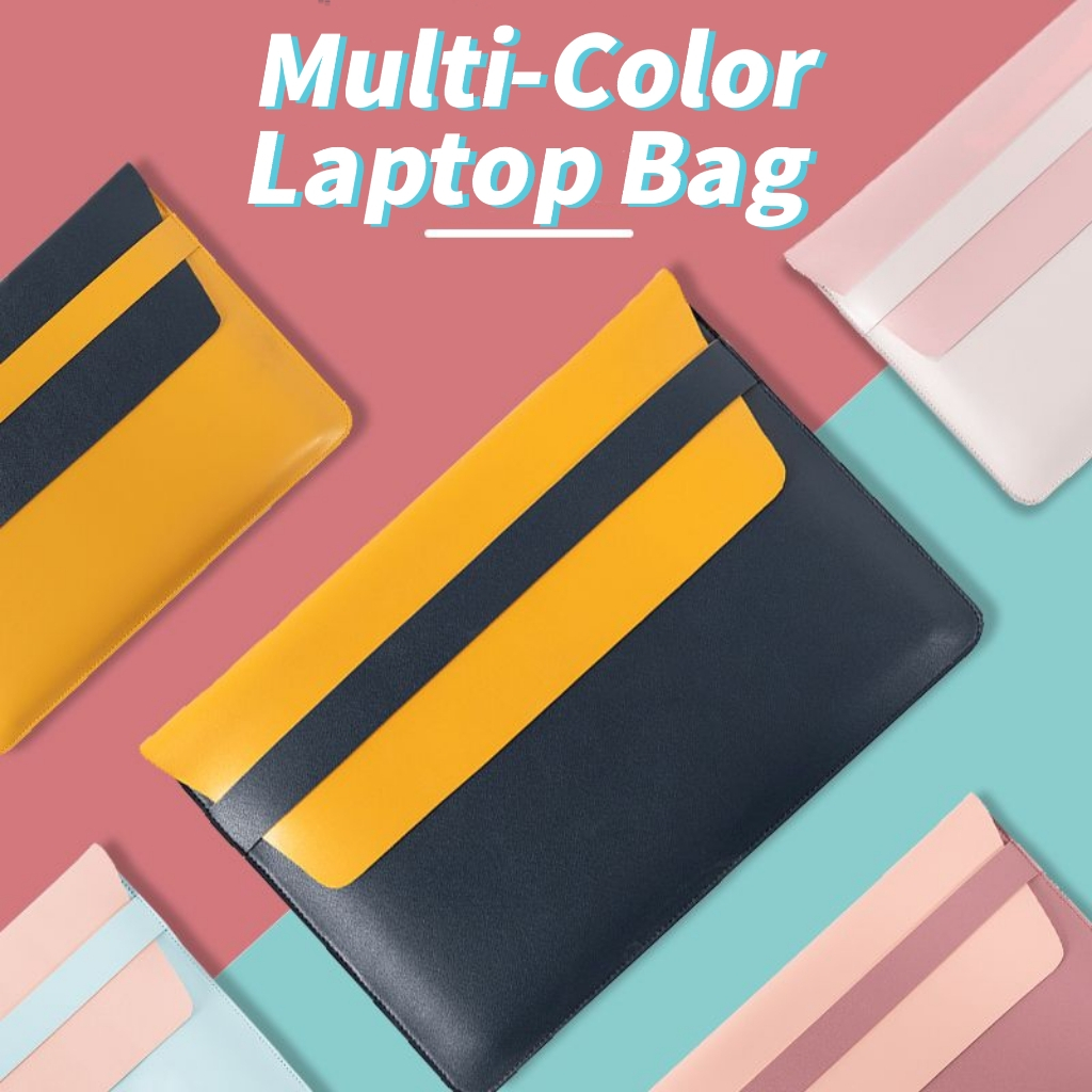 PU leather laptop bag 13/14/15 inch Sleeve Laptop Case for Apple MacBook Shopee