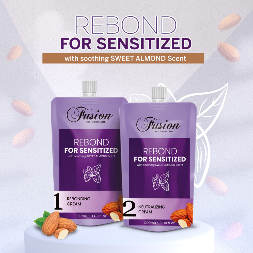 Fusion Hair Rebonding Sensitized set (No.1 & No. 2) Hair Rebond for