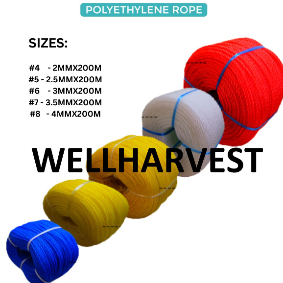 Multifunction Rope / Nylon Polyethylene Rope (200METERS) sold per roll ...