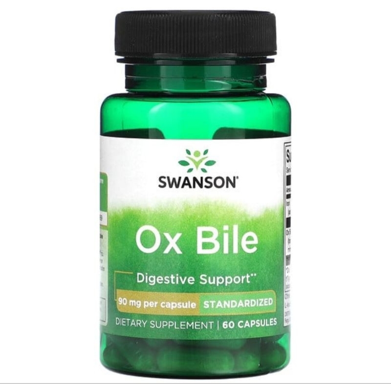 Swanson Ox Bile, 90 mg, 60 Capsules Shopee Philippines