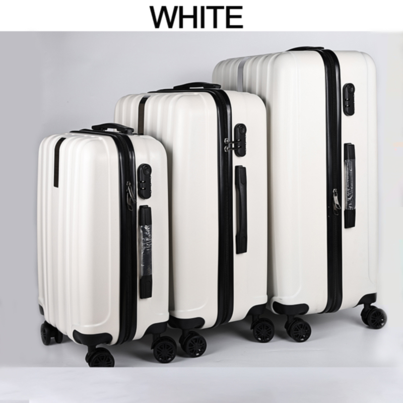 Black Luggage X 66cm 26 Suitcase Medium Lightweight Hard Shell 4