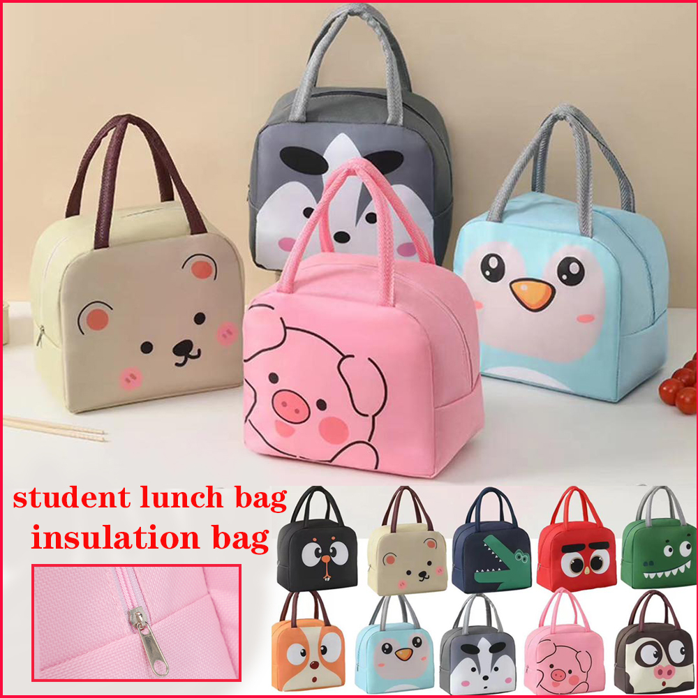 aesop# Cartoon Bento bag insulation lunch box bag Oxford cloth portable ...